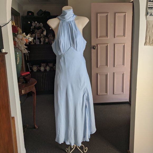 HERE COMES THE SUN CLOTHING Dresses & Skirts - NWT SCARF NECK BACKLESS DRESS  SIZE 10